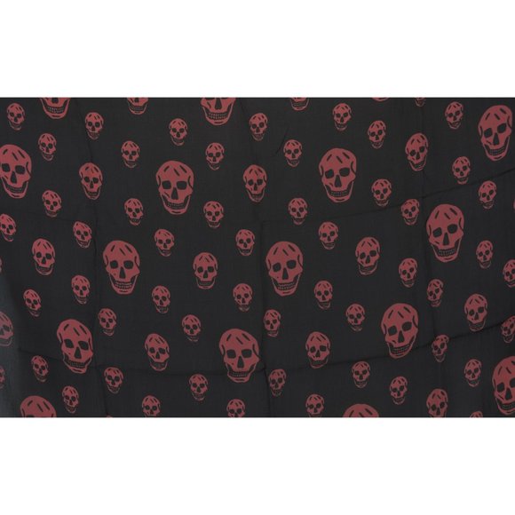 Alexander McQueen Silk Chiffon Multiskull Scarf - Picture 5 of 12